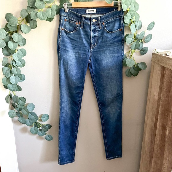 MADEWELL 9" High Rise Skinny in Patty Wash Size 28 comfort casual everyday - Picture 2 of 11